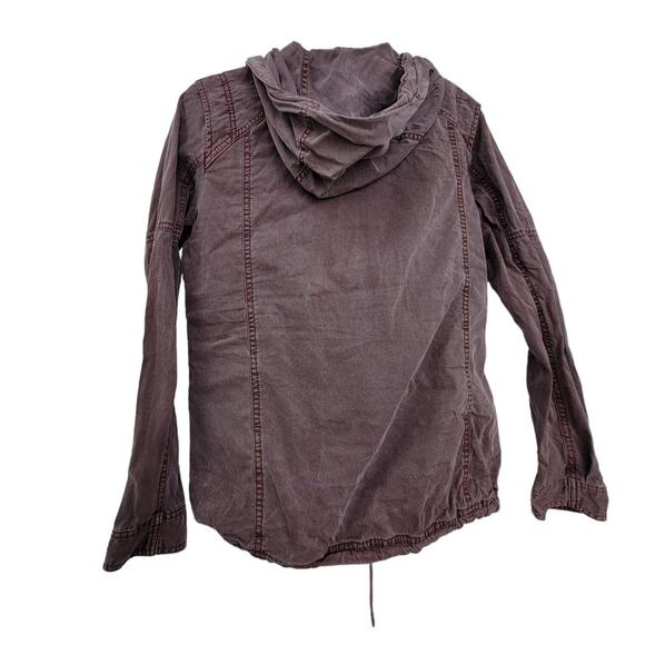 American Eagle Outfitter Utility Cotton Purple Vintage Wash Jacket Women Sz S - Picture 7 of 9